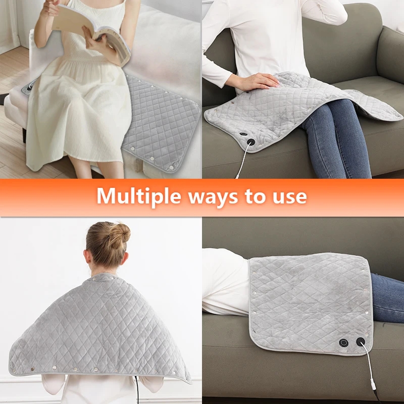 Cordless Battery Heated Car Seat Cushion Pad Office USB Portable Electric Heating Pad