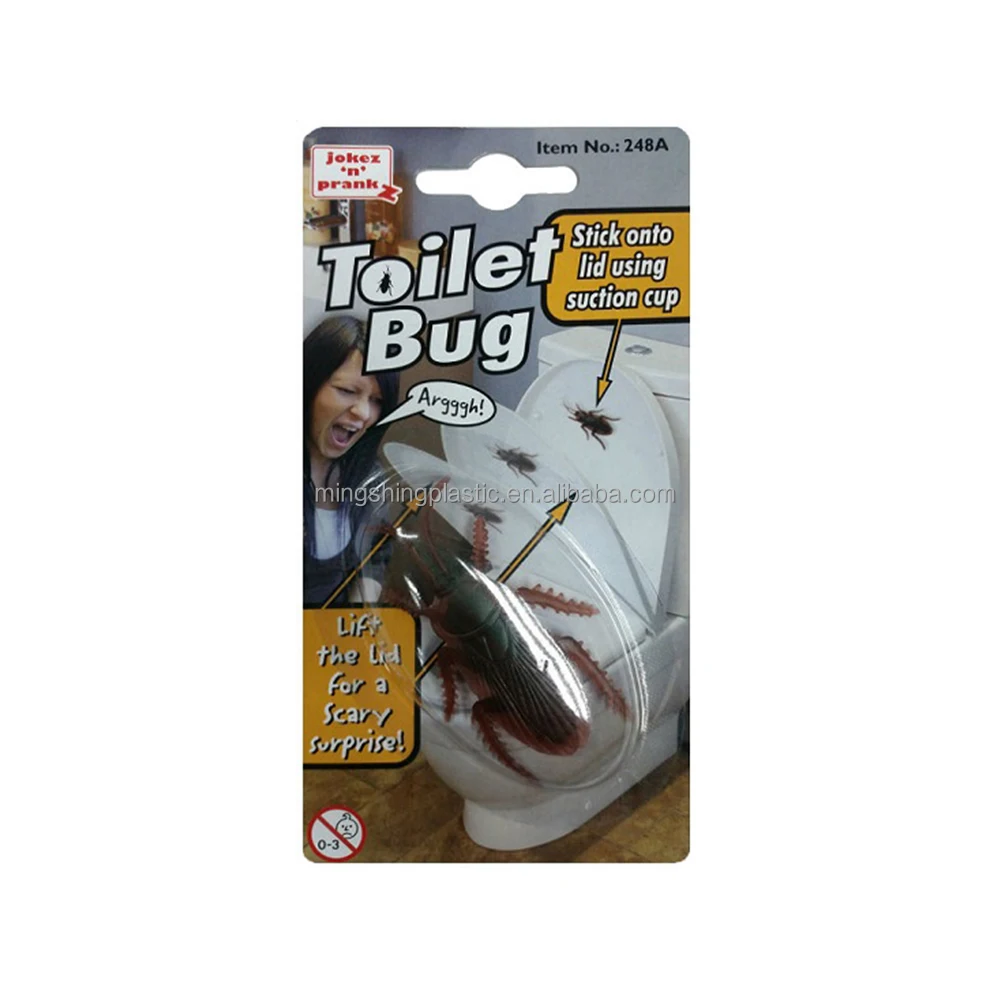 magic magic Trick Fine Design Unique Tricks EN71 BSCI Novelty Jokes Gag Gift Toilet Bug - Cockroach W/ Suction Cup Toy Joke