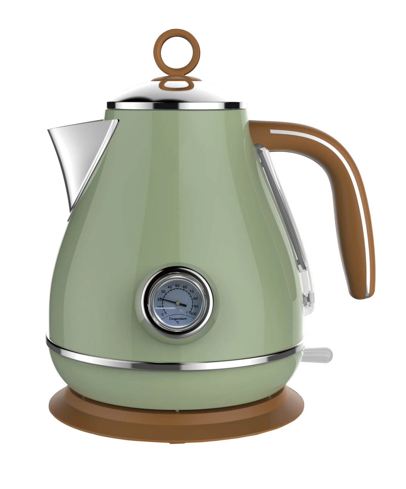 Kitchen Appliances 1.7 Liter Stainless steel Double Wall Electric tea Kettle  With analog thermometer Water Boiler