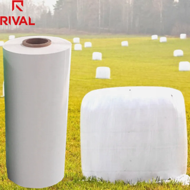 
2020 Easy to use white color plastic grass pack silage stretch wrap film manufacturers 