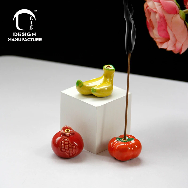 Amazing design ceramic Arabic Incense Burner fruit Incense Holder For Home Hotel Restaurant Meditation in Simple design