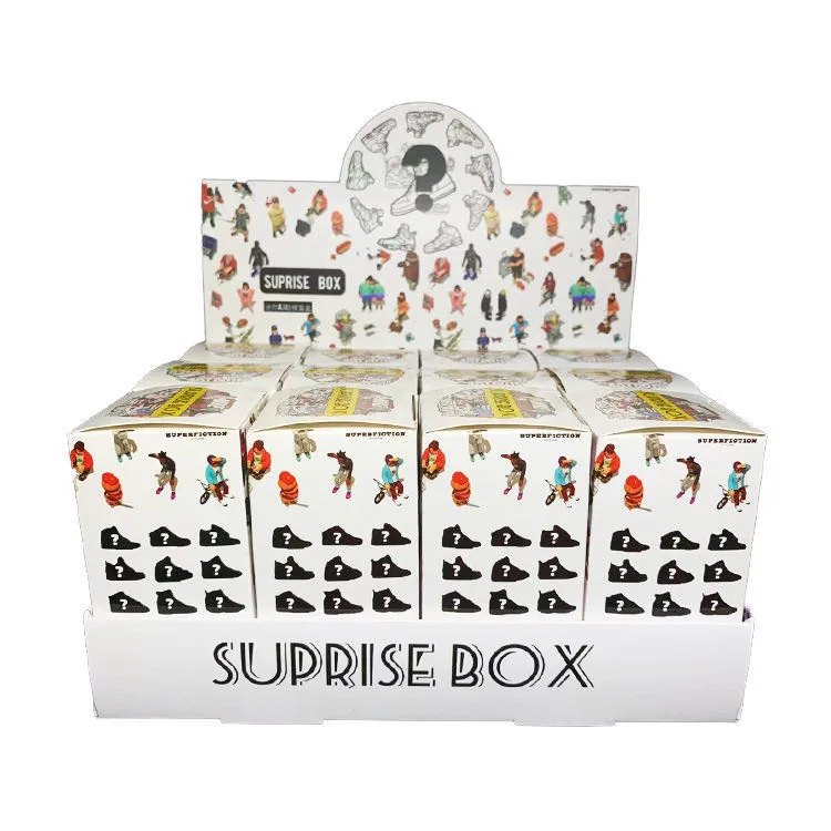 3D Running Mini Sneaker shoes Lucky Mystery Box Blind Box 100% Surprise Novelty Random Item Mystery Box 12pairs