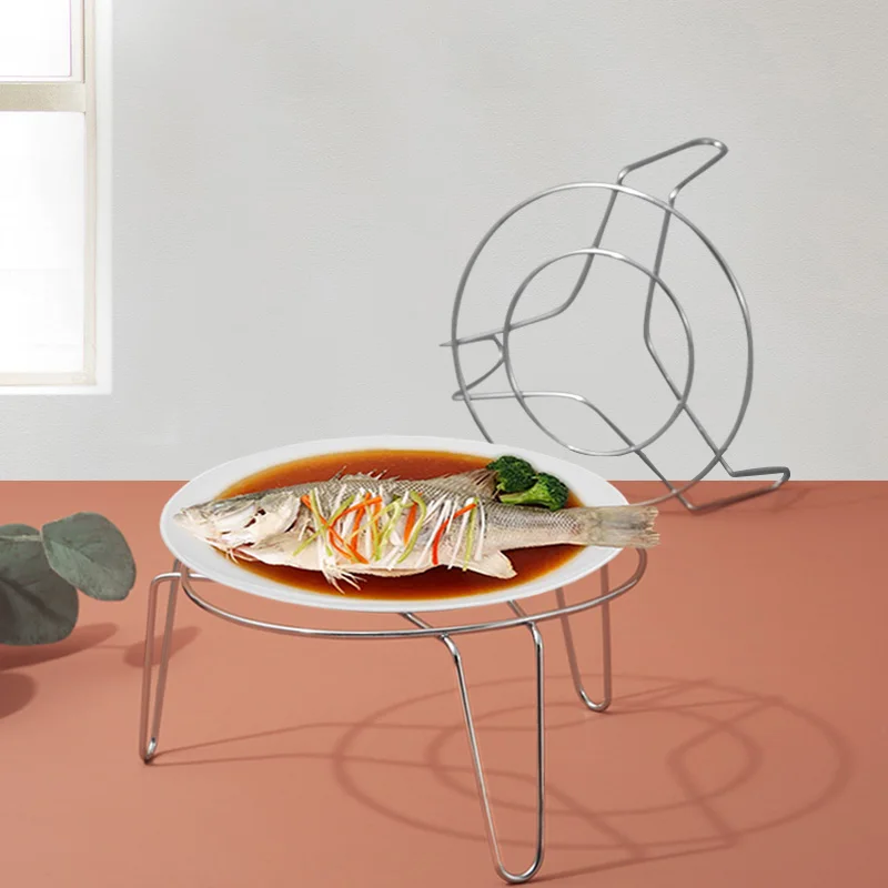 High Quality  Egg Steaming Rack Kitchen Water Separating Stainless Steel Steamer Rack