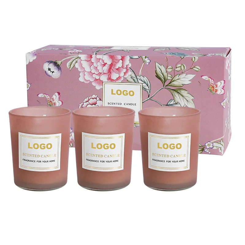Factory Price Decorative Soy Candle Set Gift Box Home Fragrance Scented Candles Scented Luxury Home Air Freshener