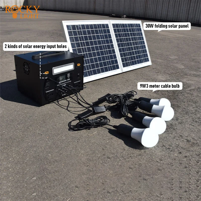 Solar photovoltaic outdoor power supply Mobile energy storage power 220V lithium iron phosphate battery multi-function high-powe
