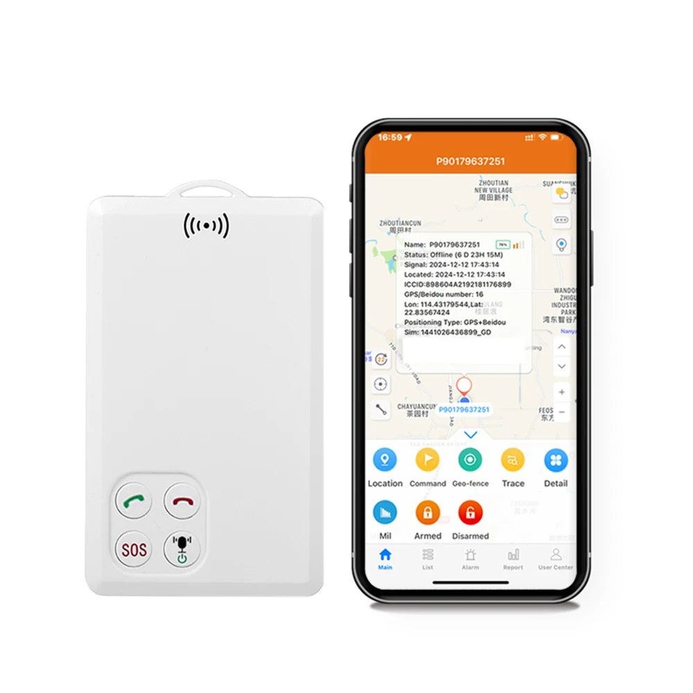 Walki Talki 4G GPS Tracker Two-Way Calling Personal Safety Tracking Device with App