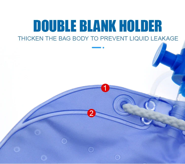 luxury with bionic function1000-2000ml adult Urine Bag with sampling port and anti reflux valve