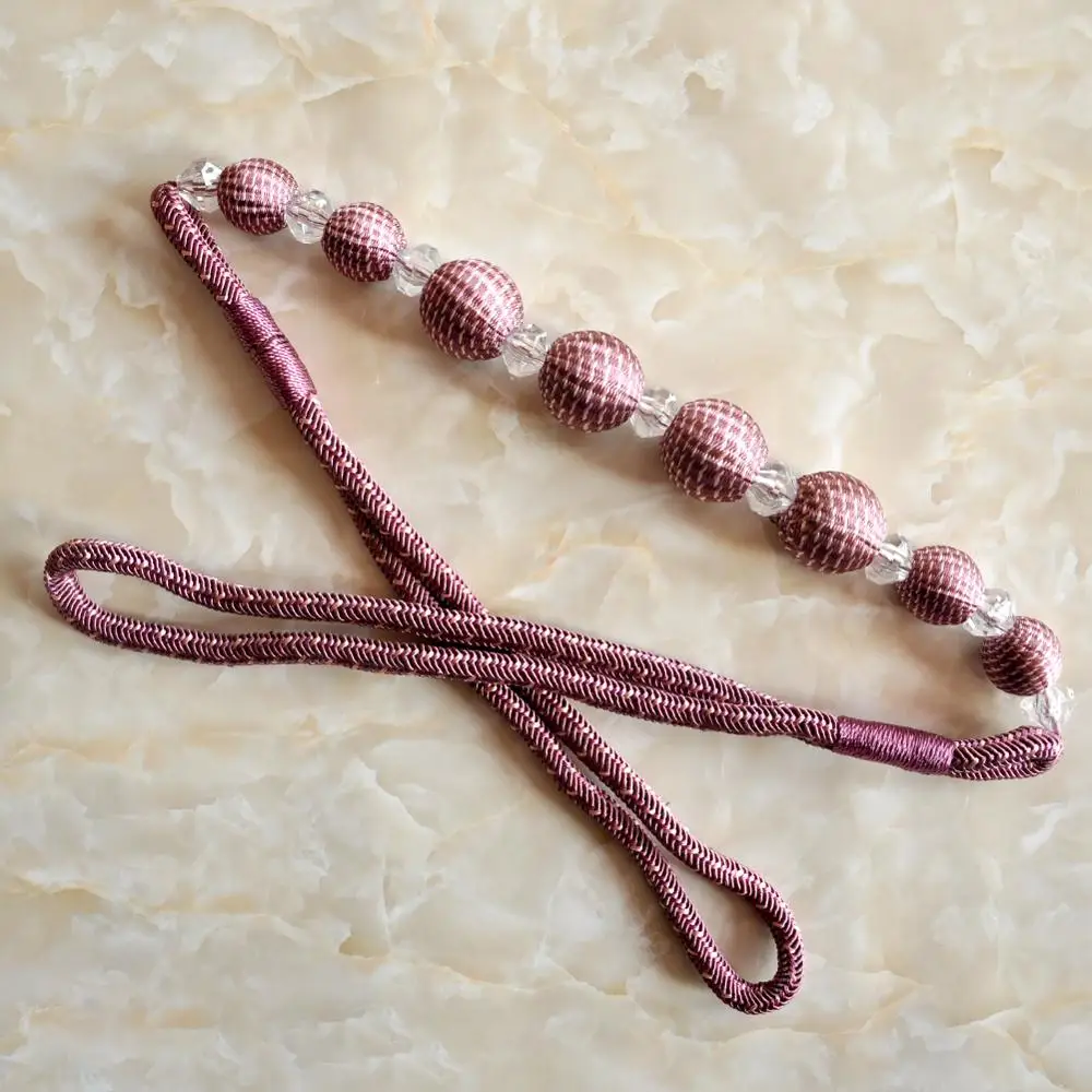 Beautiful Fancy Curtain Accessories/Luxury Colorful Beaded Tieback