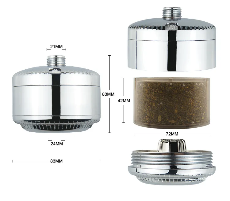 15 Stages Showerhead Filter A filter to remove impurities Chlorine Hard Water Filter Softener Purifier