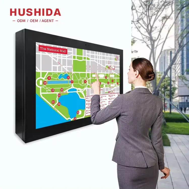 Professional Manufacture OEM Lcd Outdoor Digital Signage Kiosk 55 inch Advertising Panel Led Screen Outdoor