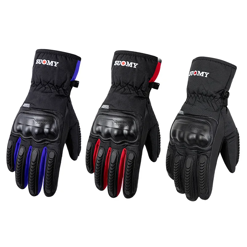 Wholesale winter Thick warm motocross Racing gloves touch screen waterproof riding motorcycle gloves