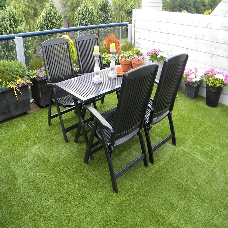 Interlocking Tiles Soft Carpet Grass Turf Multipurpose Fake Flooring Patio Playrooms Turf Artificial Grass