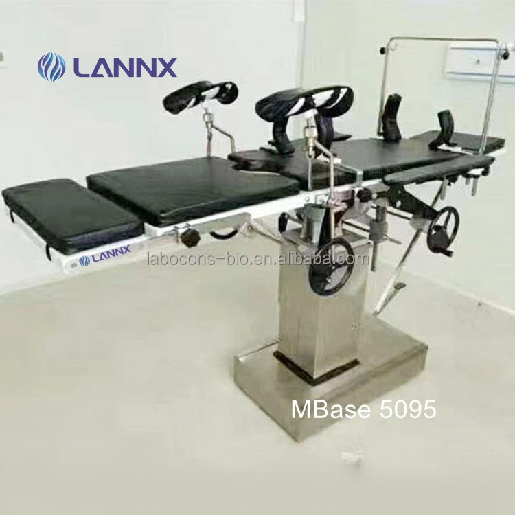 LANNX MBase 5095 Medical equipments Operating Table with Accessories Orthopedic Leg Support hospital beds manual surgical bed