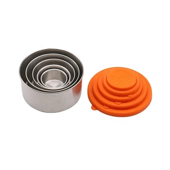 SS304 food grade popular lunch box reusable silica gel lid stainless steel food storage container