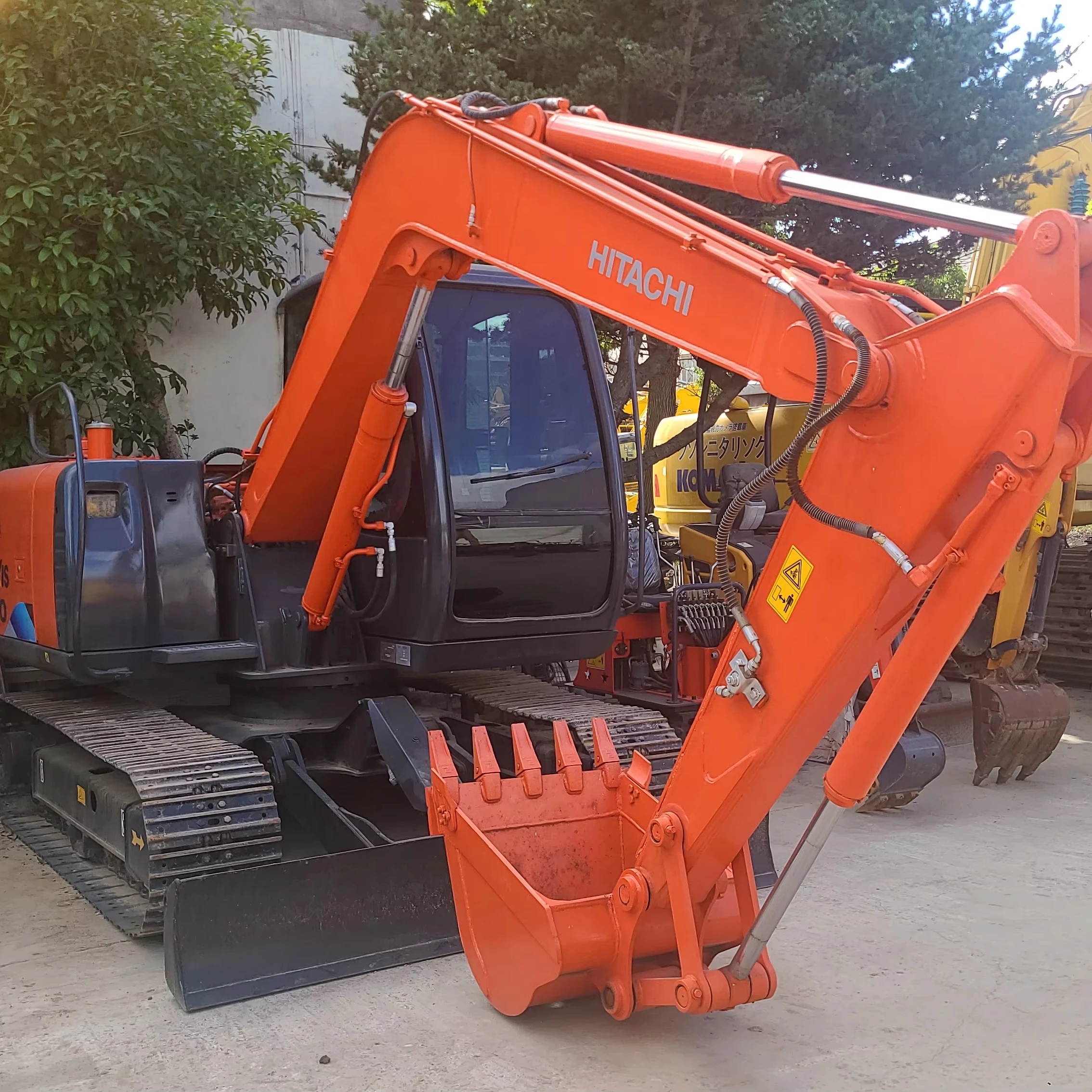 Б/у строительная техника Hitachi ZX70 оригинальный японский двигатель 42 кВт изготовленный год 2013 мини-экскаватор