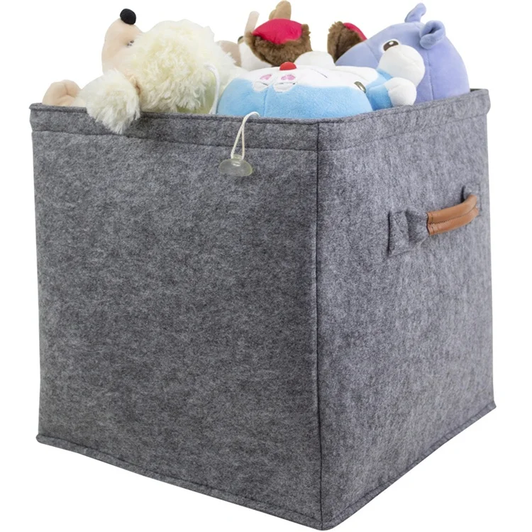 YUJIN войлочная корзина для хранения с кожаной ручкой