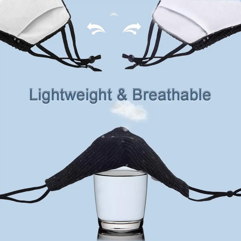 Face masks that can be washed outdoors Halloween Christmas masquerade girls kids