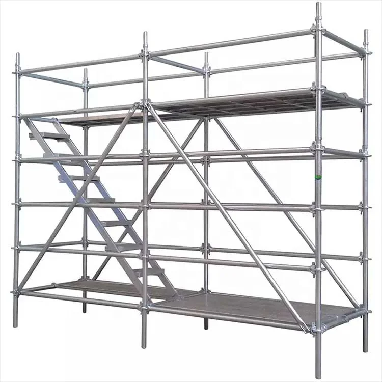 Hot Dipped Galvanized Steel Adjustable Ladder Modern Traditional Scaffolds Amines System Outdoor Building Construction Wholesale