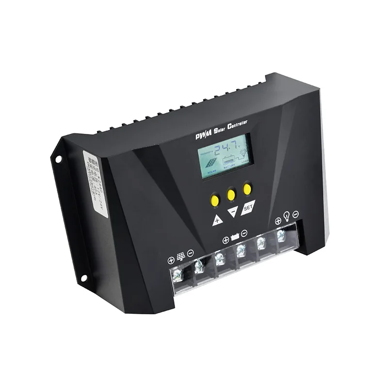 10A 20A 30A 40A 50A 60A Solar Panel Charge Controllers 12V/24V/48v waterproof PWM Solar Charge Controller With Aluminium Outer