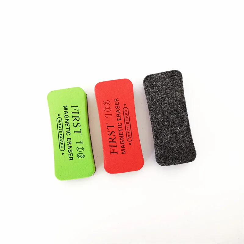 EVA magnetic dry erase board erasers whiteboard eraser with felt for school and office