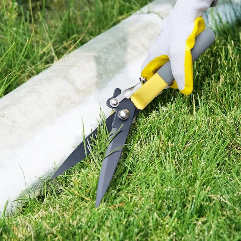 Flower Bed and Grass Shear Extra Sharp Garden Hand Pruners Easier Cutting Gardening Scissors for Men & Women, Orange