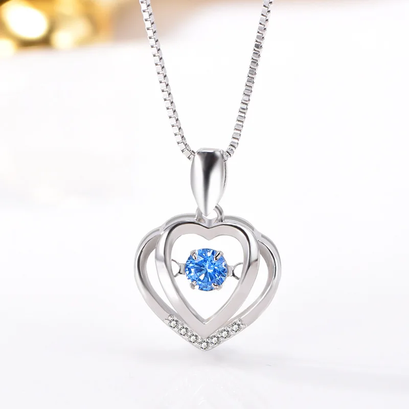 S925 Sterling Silver  Gold Cubic Zirconia Pendant  Jewelry accessories for Her Gifts for Woman Wife Girlfriend Mom