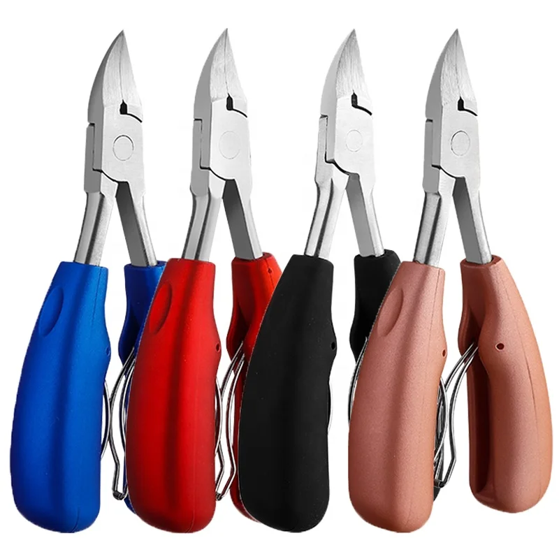 Colorful ABS Handle Professional Stainless Steel Toe Cutticle Pedicure Cutical Manicure Cuticule Cuticle Nippers Cuticle Trimmer