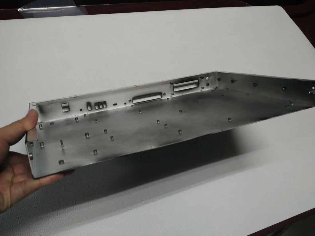 DSP Aluminum powder coating black amplifier box outside shell