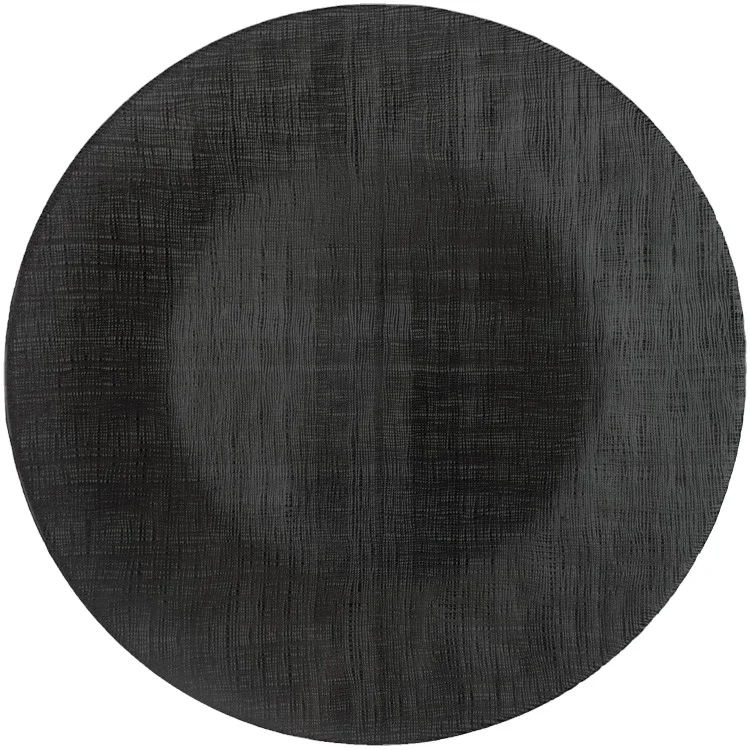 Silver plain wedding glass charger plates wholesale