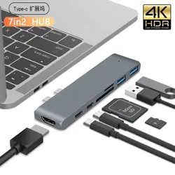 USB Type C Hub Dock 4K@30HZ HDTV Thunderbolt 3 for Macbook OTG USB3 0 Compatible Hub Docking Station Adapter