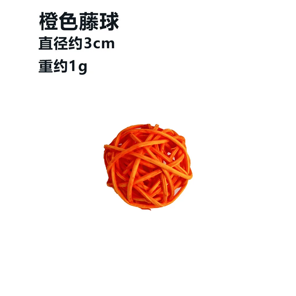 Parrot Rattan Ball Toys Bird Chewing Grind Toys Birdcage Decor Funny Pet Supplies Cage Accessories Bird Playing Toys