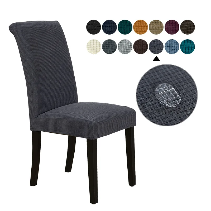 Universal Waterproof Stretch Stripe Chair Cover for Dining Room Decor and Events Wedding