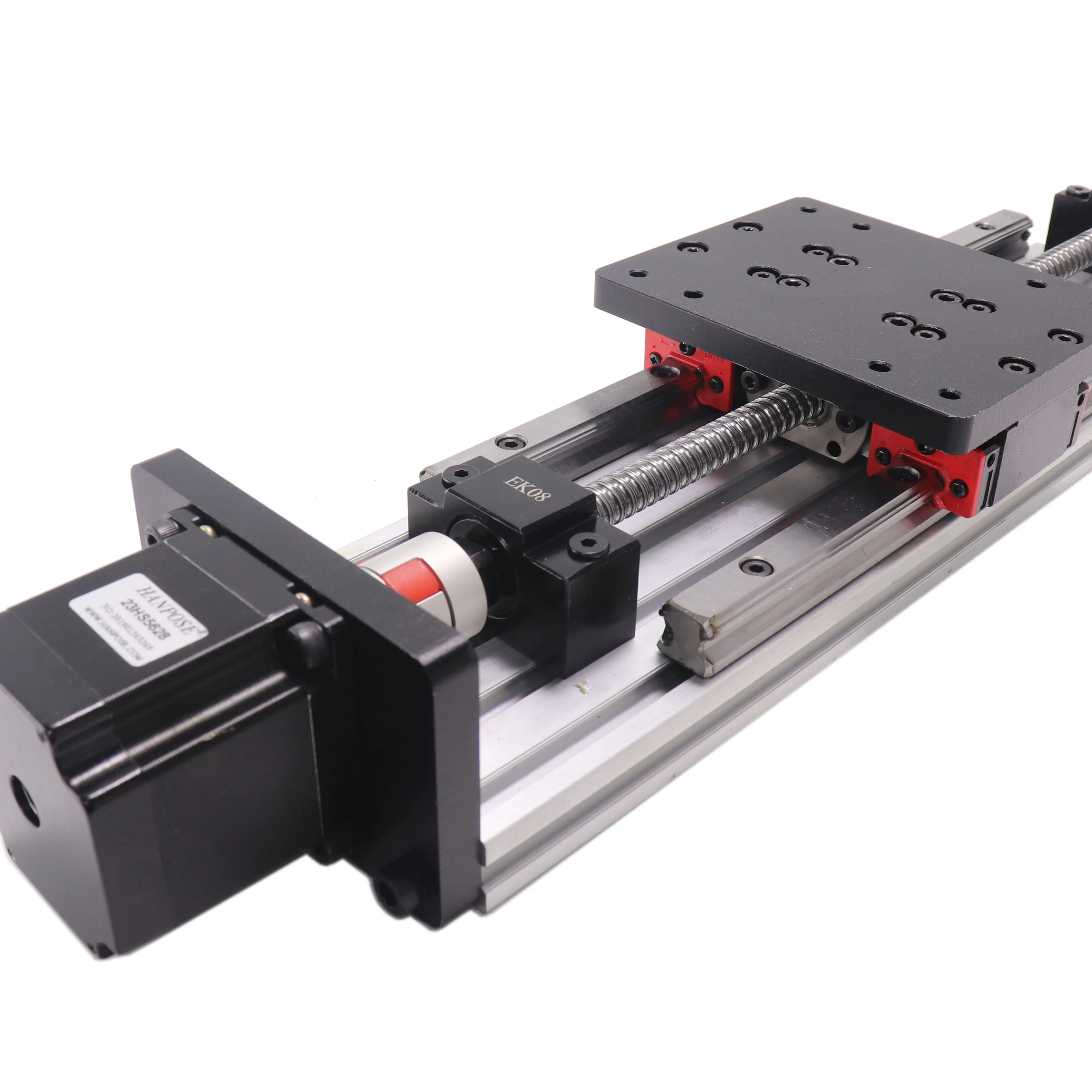 57 nema motor length 200mm High precision HGR double guide ball screw linear module  HPV6 CNC sliding table can be customized
