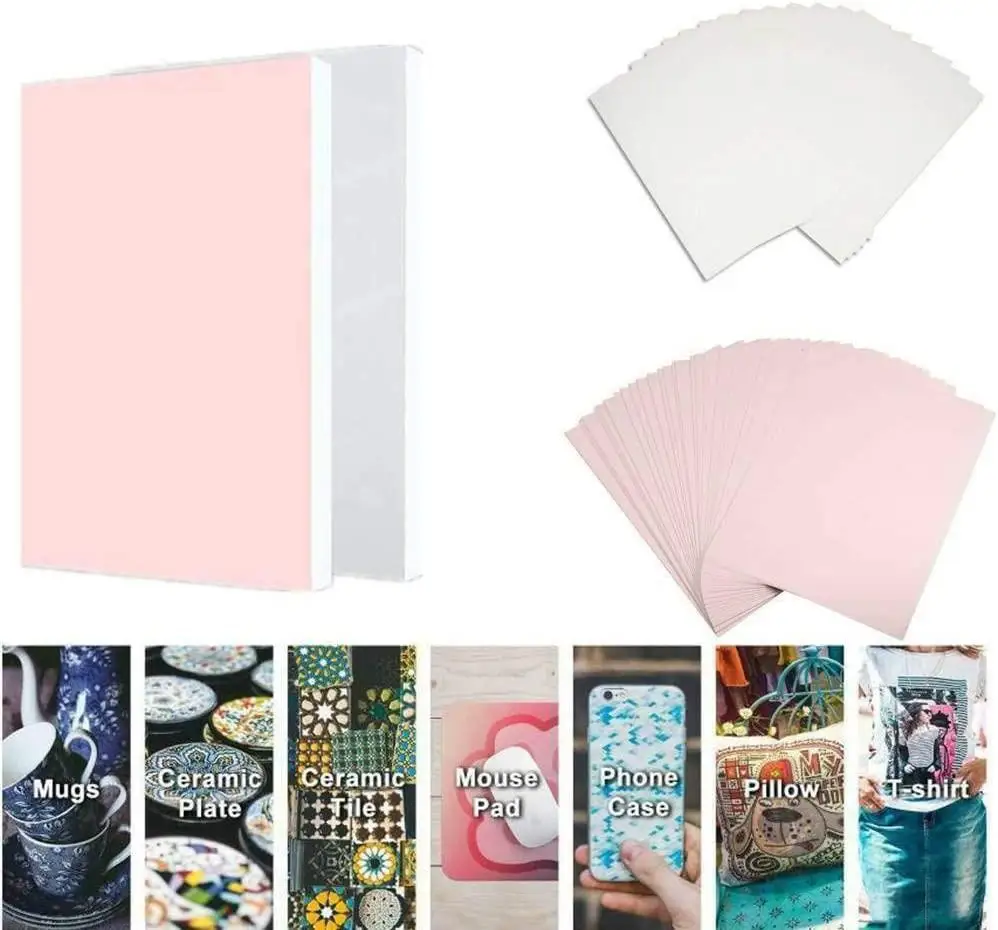 AQM Cheap Wholesale 100 sheets/pack A4 8.5x11 Inch Heat Transfer Printing paper Sublimation Inkjet Paper