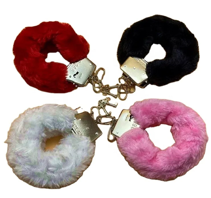 Плюшевые наручники, манжеты на лодыжку, кожаная обвязка, металлический материал, альтернативные игрушки по уходу за сексом, товары для взрослых