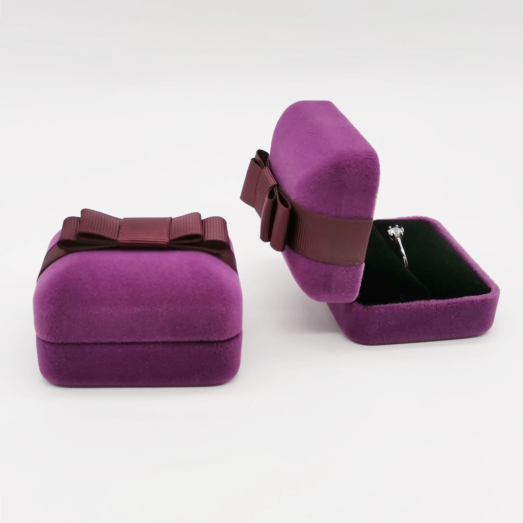 Custom Logo High-End Velvet Small Jewelry Metal Box For Jewelry Luxury