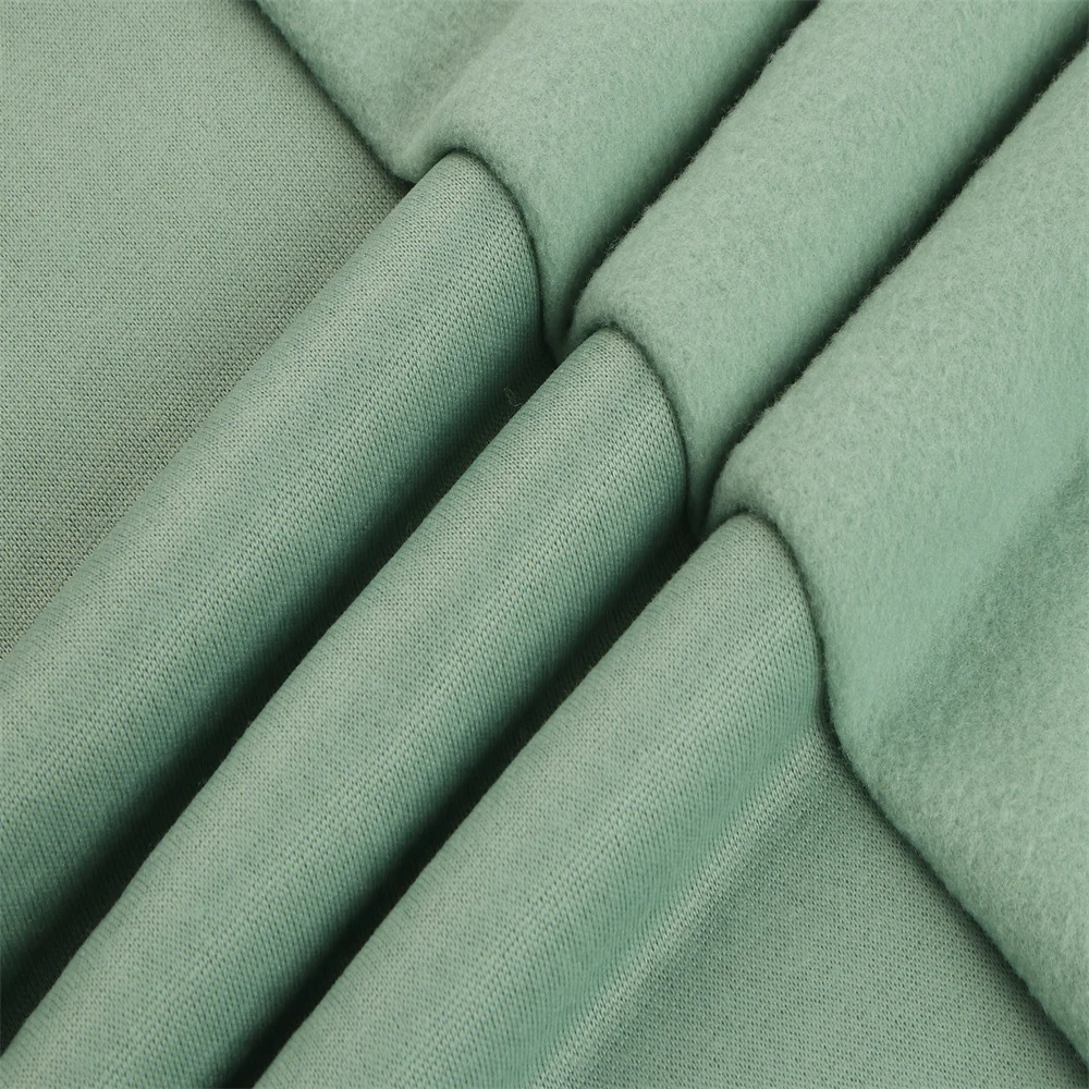 ZM002 Free Sample Sweat Fabric 100 Polyester Polar Fleece Fabric Zipper Suits Hoodies Bruins Fleece Fabric