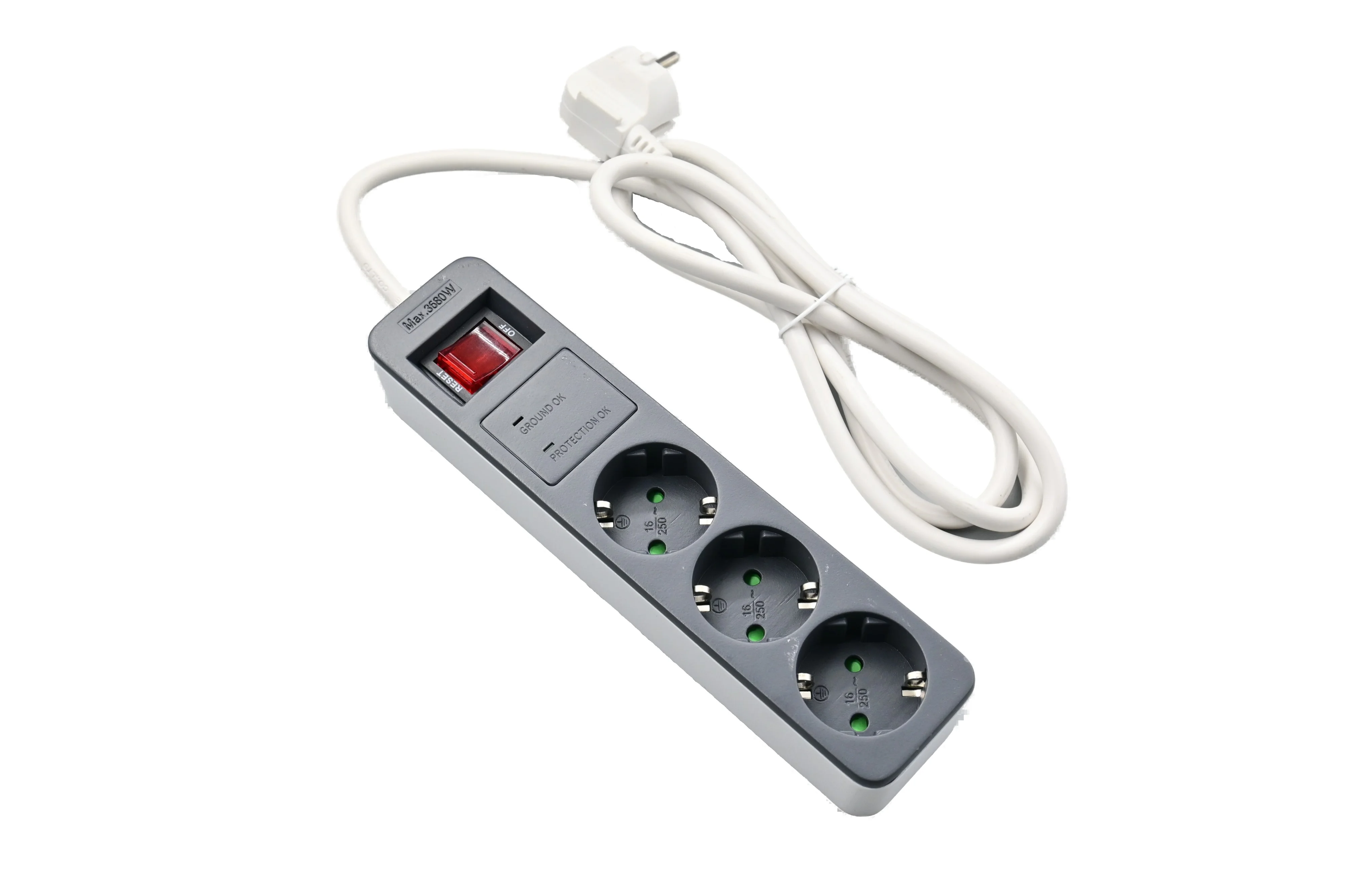 E-SUN Intuitive Interface Surge Protector Cable Electrical Power Strip Chint Wall Switch Socket Extension Manufacture In China