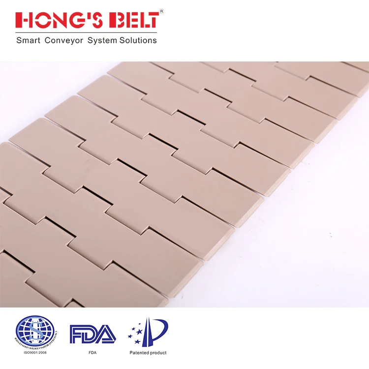 HS-821 K750 K1000 K1200: High Speed plastic chains conveyor belt with Factory Price