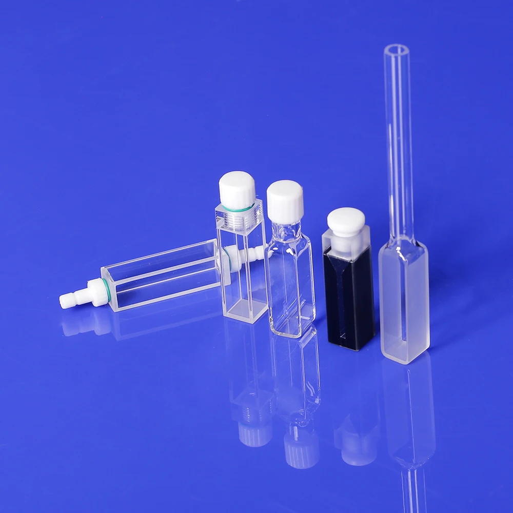 2022 High quality quartz cell uv cuvette All Sizes Standard Quartz Glass Cuvette
