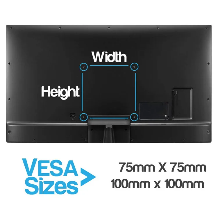 Computer Four Monitors Desk Bracket Adjustable Arm Support TV LCD VESA Quad Monitor Mount