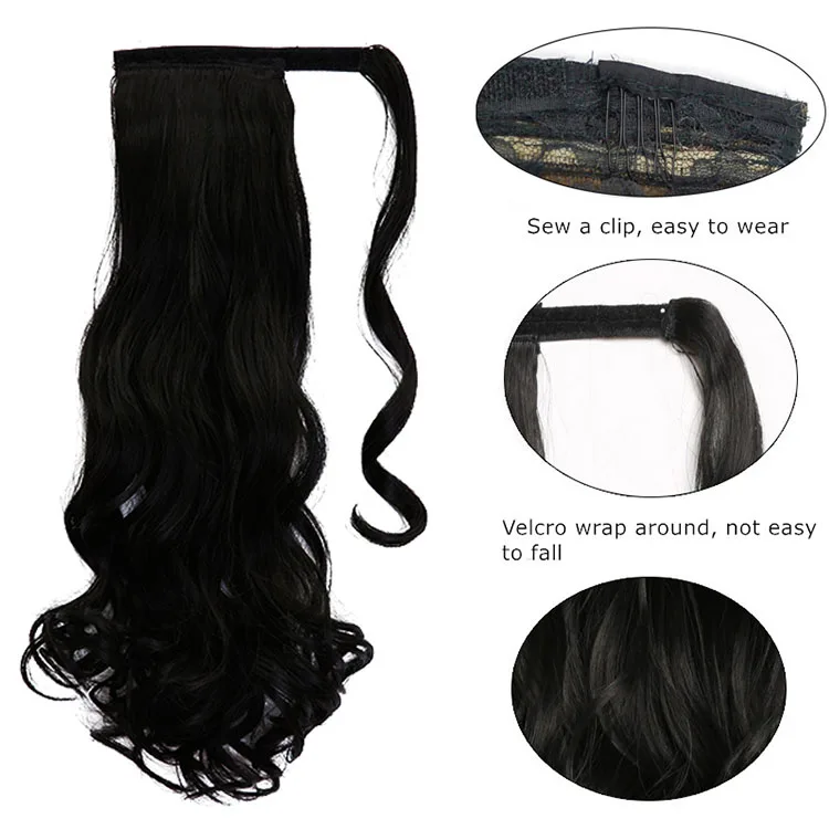 
China Supplier Brazilian Natural Full 100g 150g Ponytail Hair Extensions,Wholesale 100% Human Hair Ponytail 
