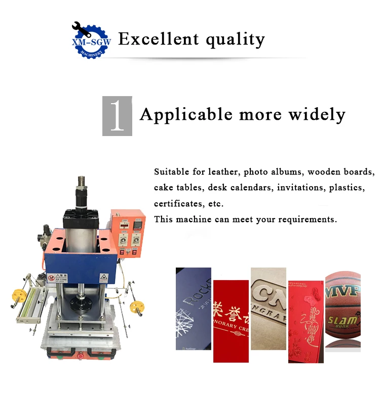 High Quality Credit Card Printer And Embosser Pvc Card Embossing Machine Hot Foil Stamping Machine For Leather