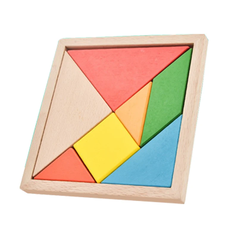 New Arrival Montessori Wooden Puzzle Blocks Set Early Educational Toys for Unisex Kids Aged 2 to 4 Years