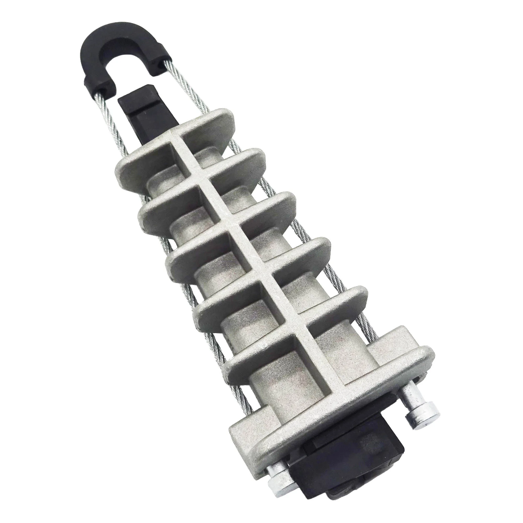 overhead ABC wire wedge clamp Aluminium alloy dead end pole clamp pole ADSS FTTH cable suspension clamp