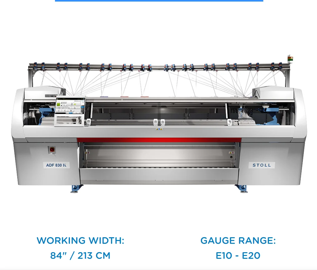STOLL COMPUTERIZED FLAT KNITTING MACHINE ADF 830-24 Ki W    knit and wear