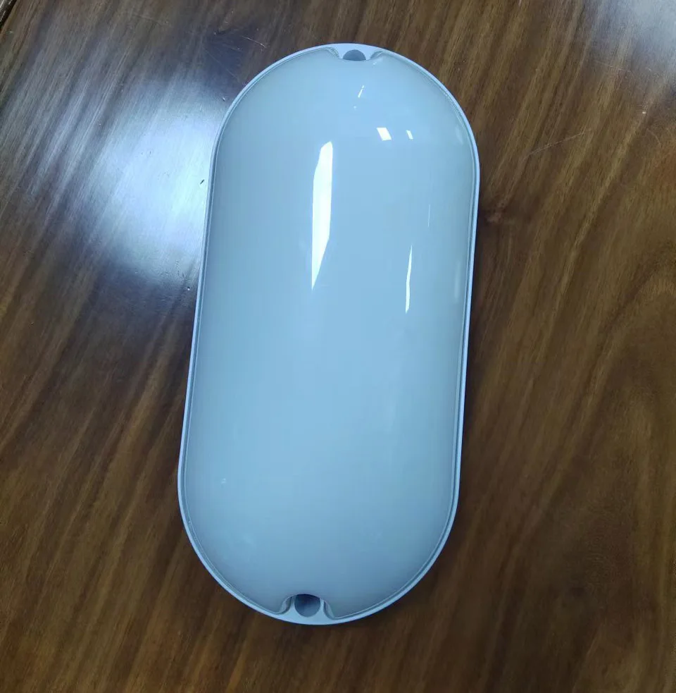 IP65 Oval & Round led Bulkhead Light plastic wall Light photoelectric control LED Moisture-Proof Lamp
