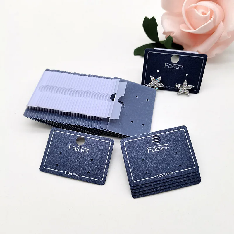 Заводская оптовая продажа Лидер продаж изготовленная на заказ Золотая фольга печать логотипа дисплей карты бумажные ювелирные с крючком