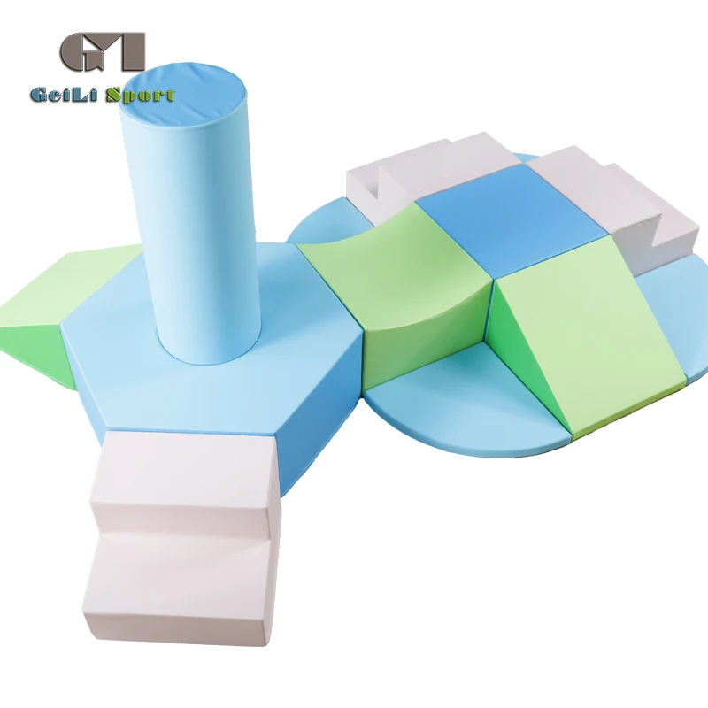 Toddler Climbing Toys Indoor Soft Play Equipment Foam Climbing Blocks Toddler Play Gym Climb and Crawl Play Set