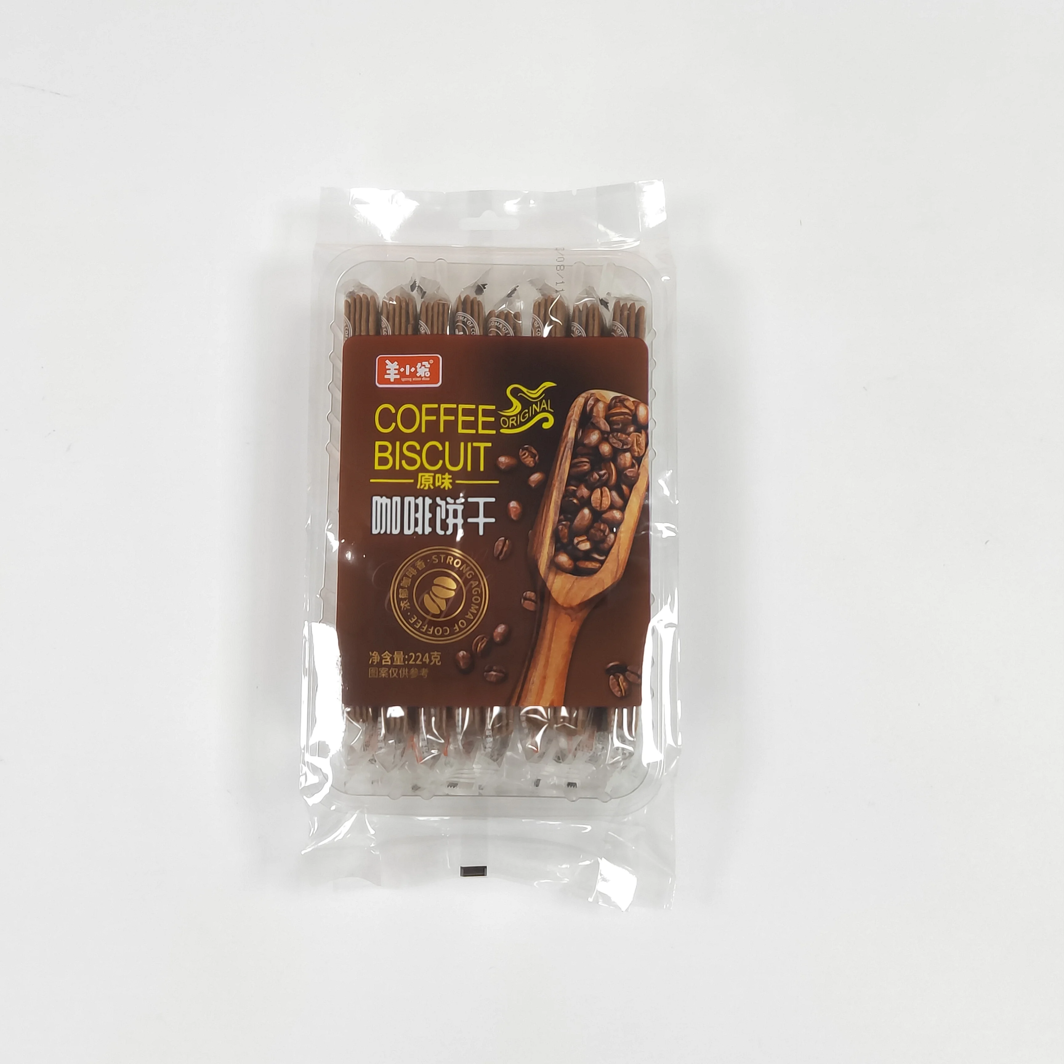 220g Coffee crepes biscuit casual and delicious snacks